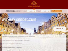 Tablet Screenshot of centrumhostel.pl